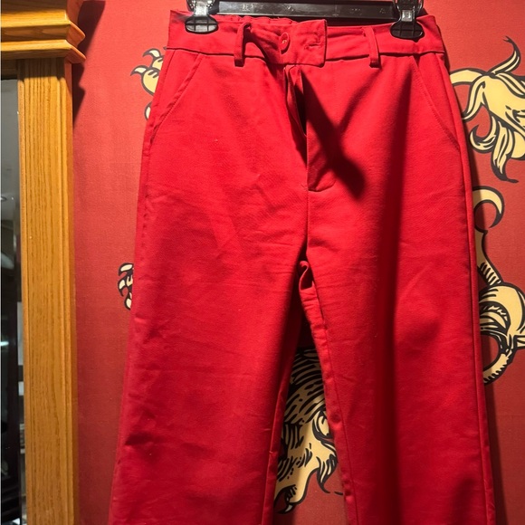 Red Mumu dressed pants, size S, made in China - Picture 10 of 12
